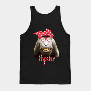 Bandana and monkey, gorilla, chimpanzee Tank Top